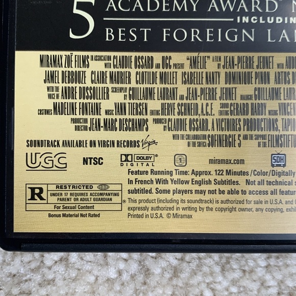 Amelie, She’ll Change Your Life DVD (in French) with Special Features, Rated R - Picture 3 of 8